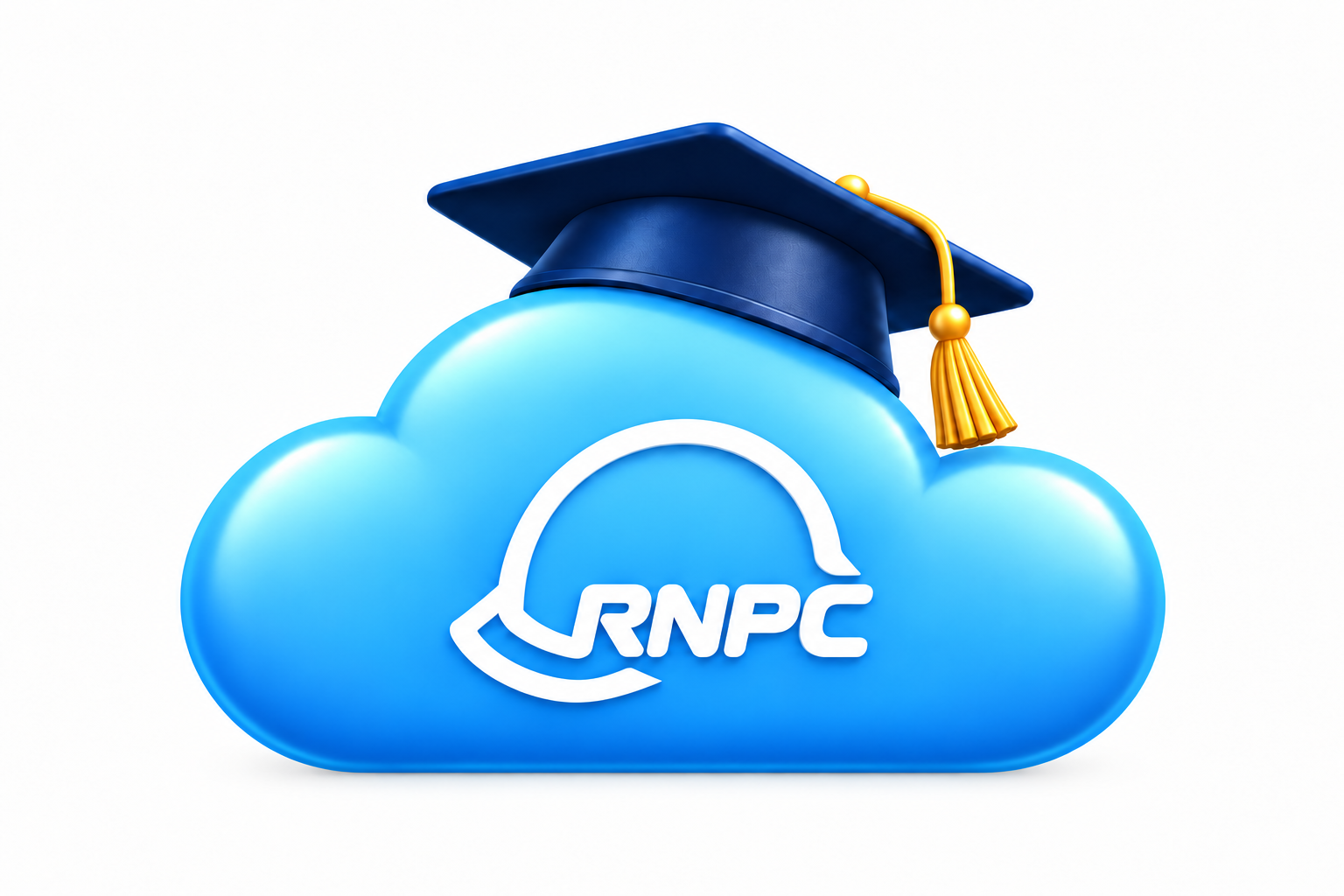 RNPC: nube celeste con birrete de graduación